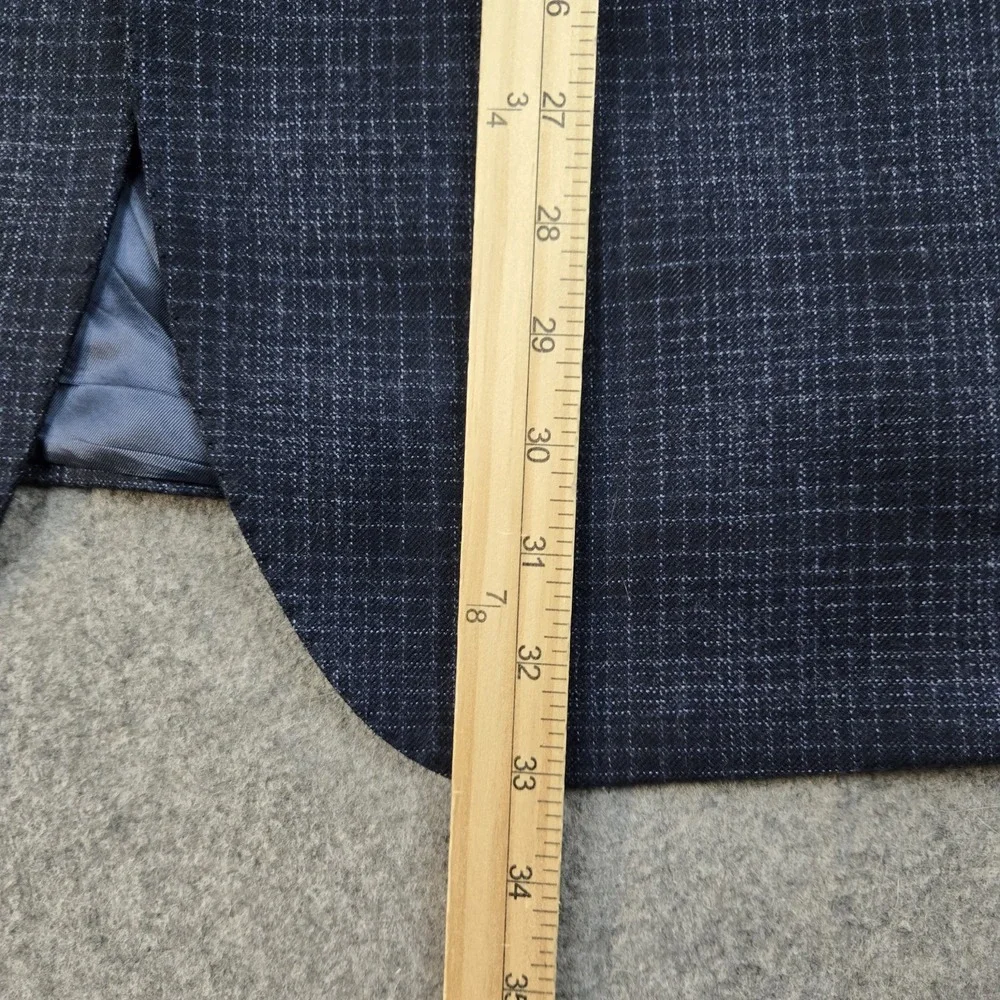 Alberto Zimni Blazer Mens 42‎ Blue Reda 1865 Super 110s Italy Made 2 Button